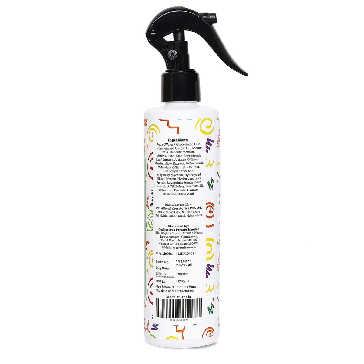 Curlsense Refresh & Detangling Spray – 250ml